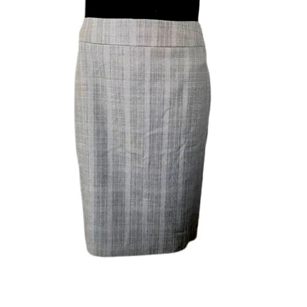 Wool Blend Pencil Skirt 